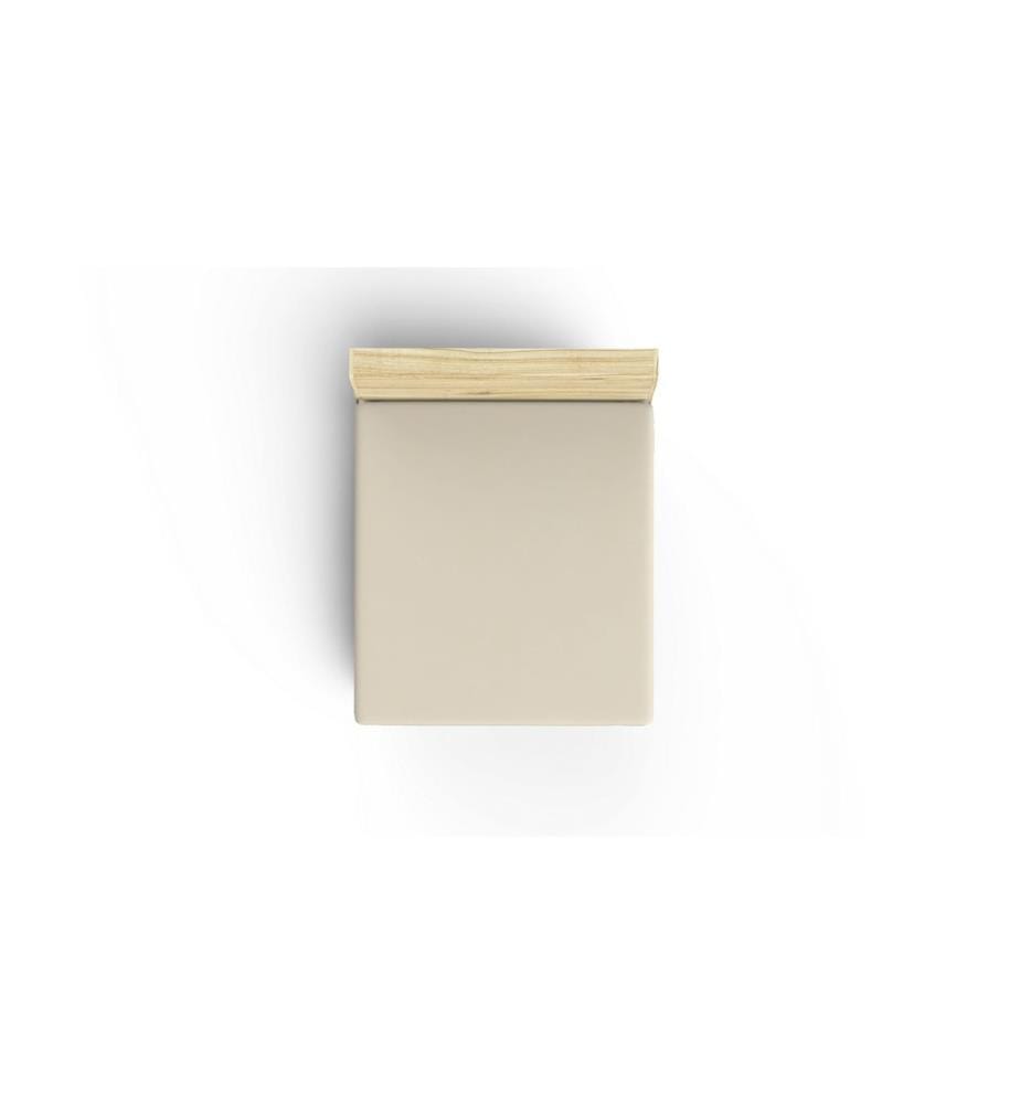 Ranforce Single Small Fitted Sheet, crème, 100% coton