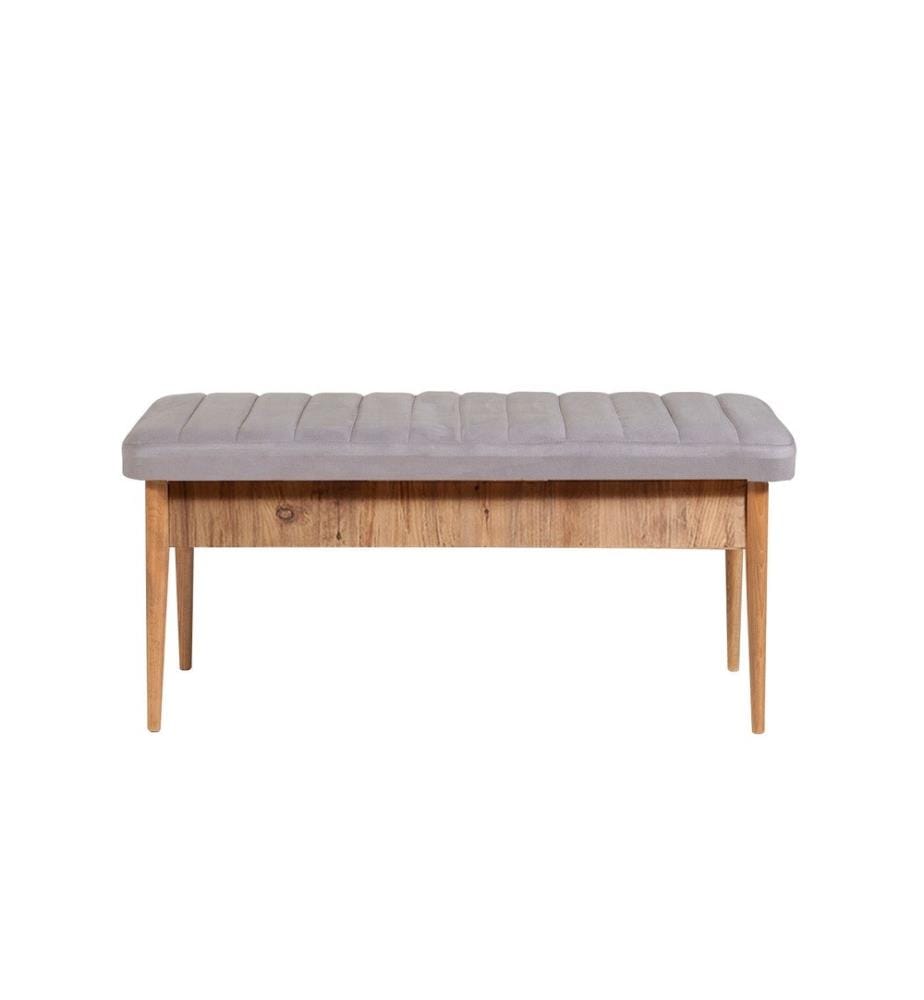 Banc, Atlantic Pine Soho, panneau de particules mélaminé, tissu velours
