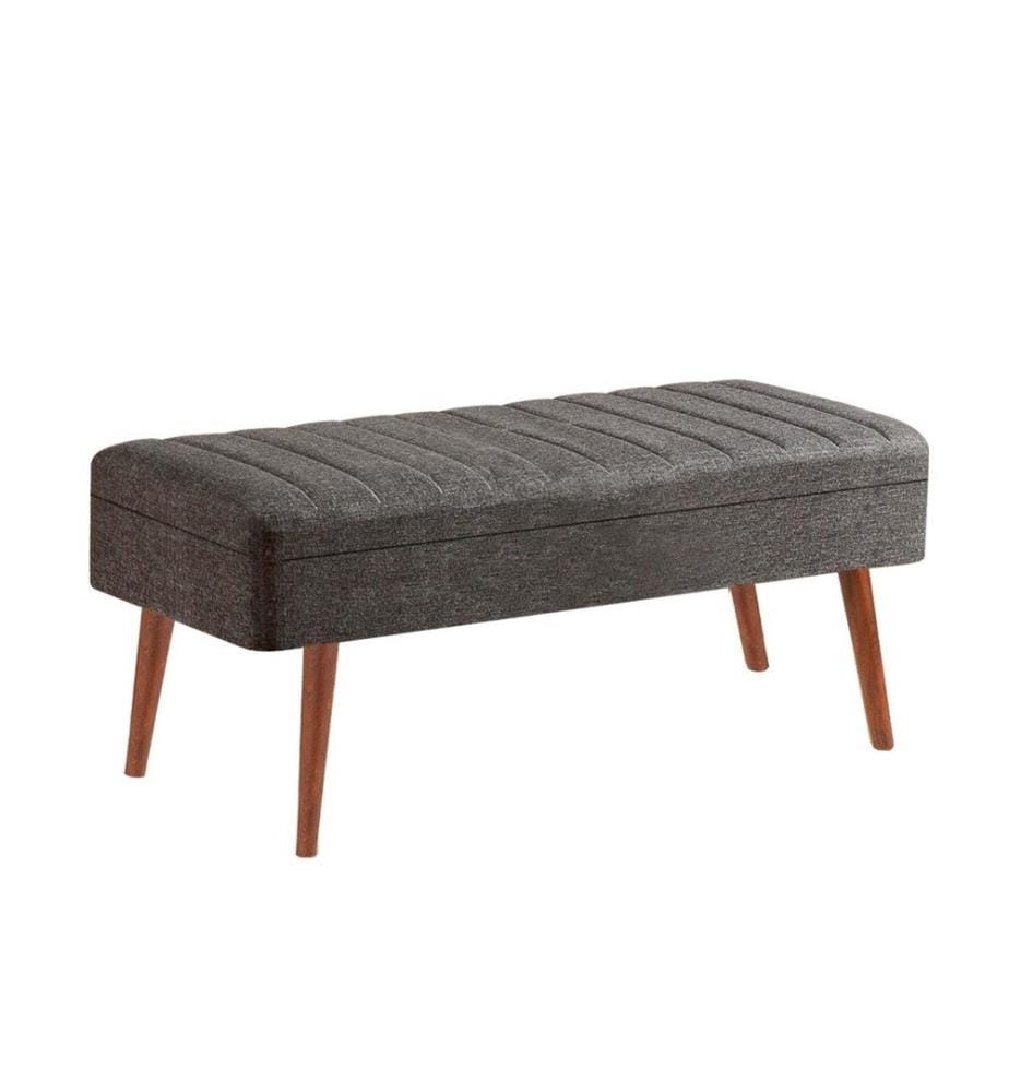 Banc, noyer, anthracite, panneau de particules mélaminé
