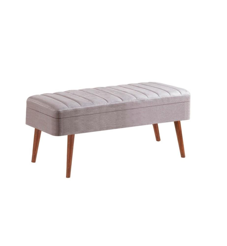 Banc, noyer, gris, panneau de particules mélaminé