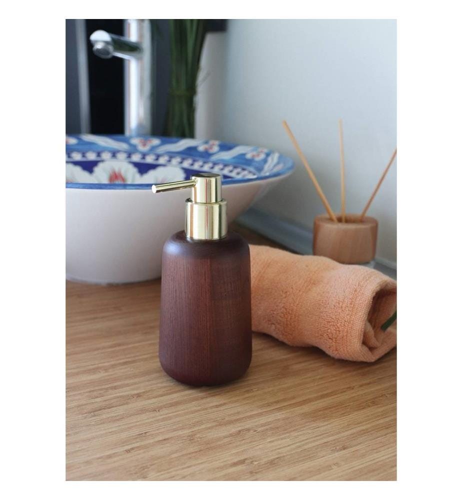 Distributeur de savon en bois, 100% bois