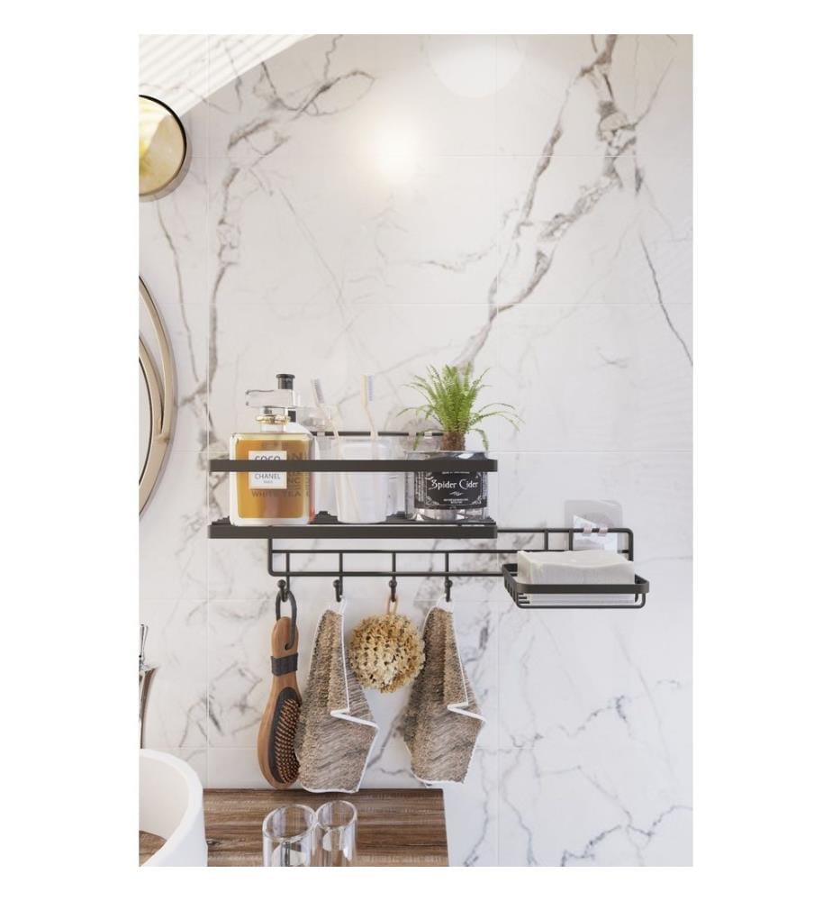 Organisateur de cuisine, noir, 100 % MÉTAL