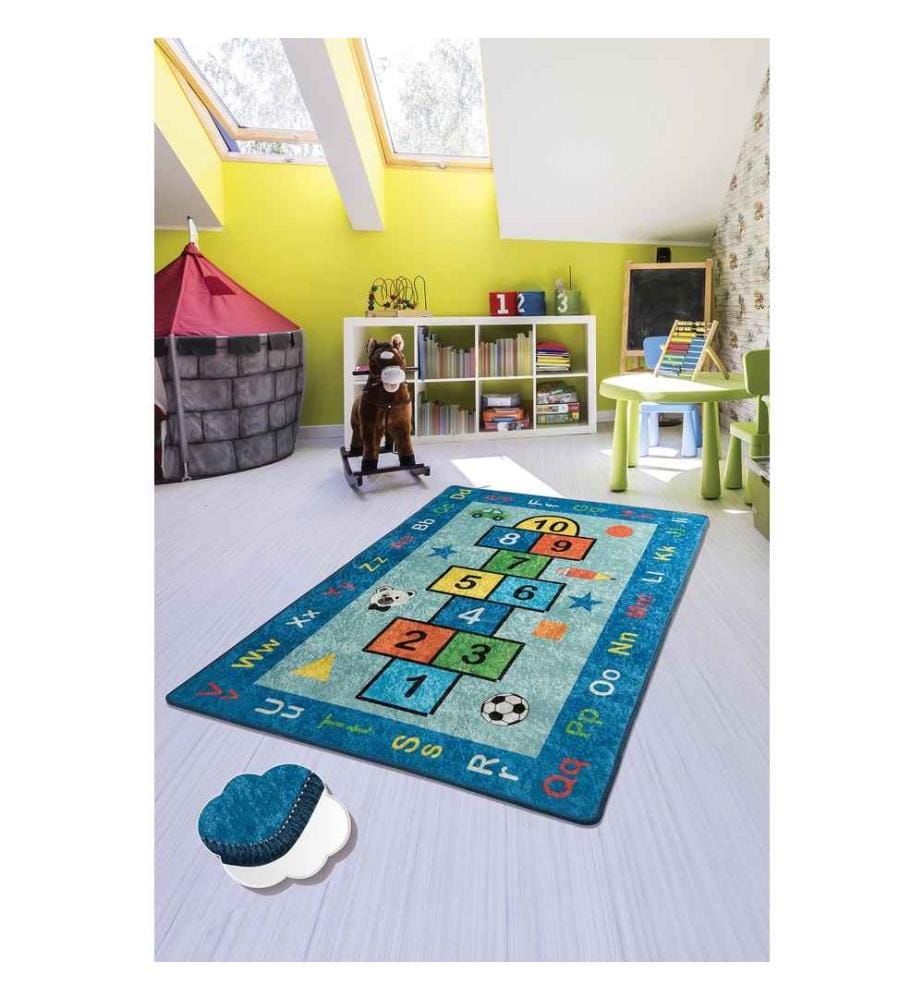 Tapis, 100 x 160, , multicolore, tissu velours, hauteur des poils 10 mm