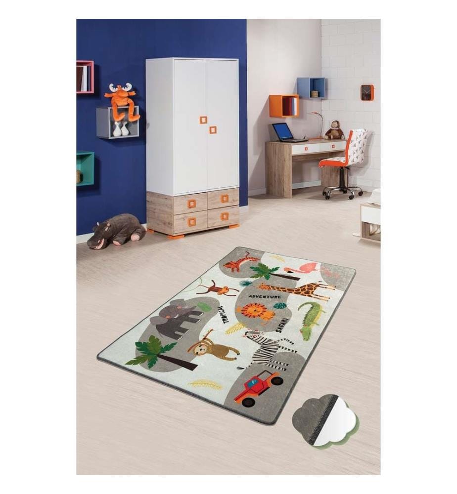Tapis, 100 x 160, , multicolore, tissu velours, hauteur des poils 10 mm