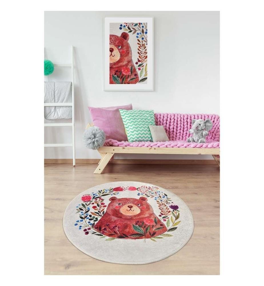Tapis, 140 cm, , Multicolor, 50% Velours - 50% Polyester, hauteur des poils 4 mm