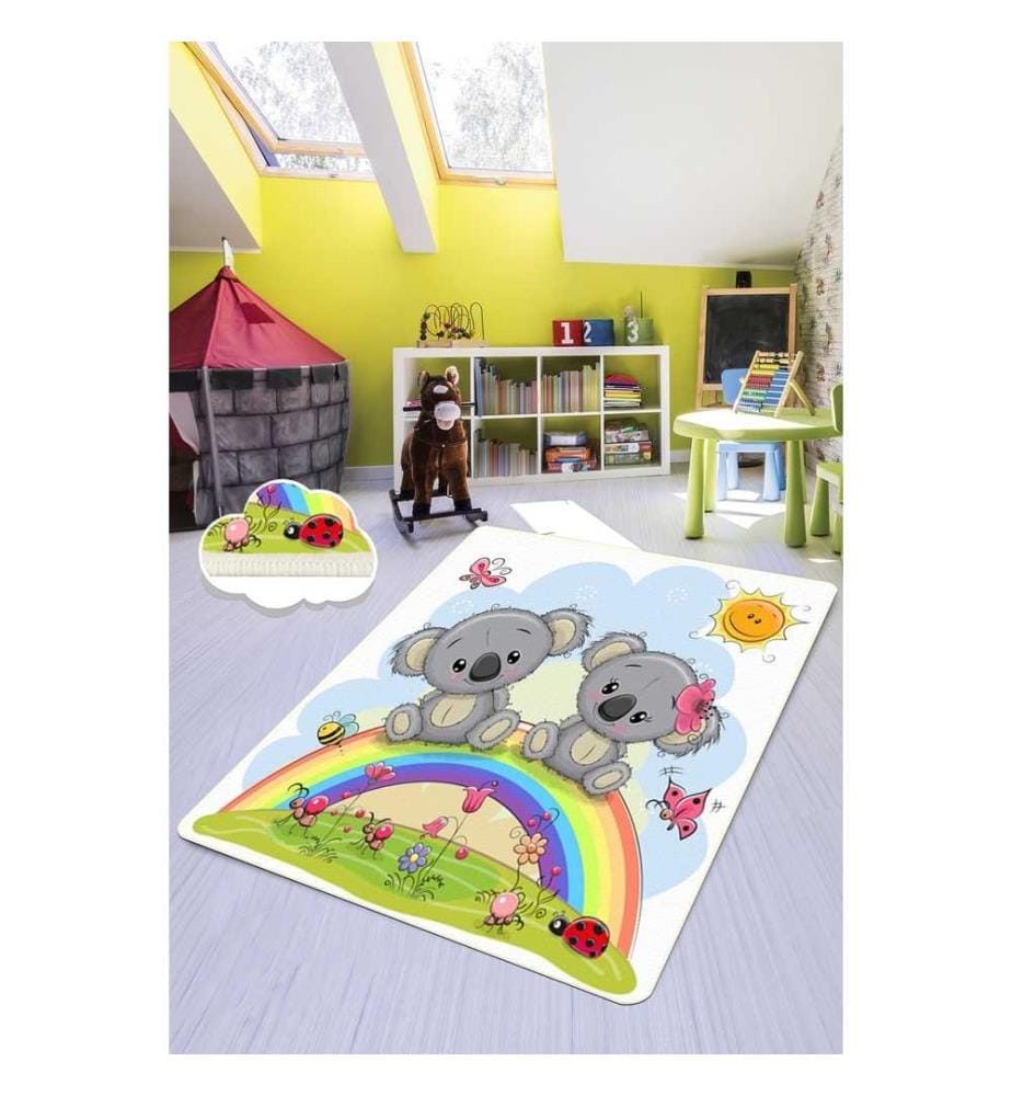 Tapis, Multicolore, 100% Polyester, 80 x 140 cm