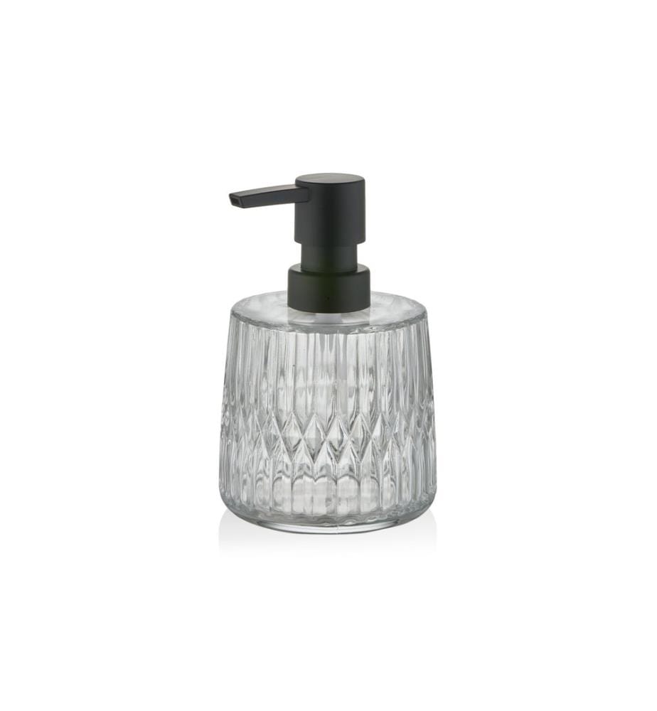 Distributeur de savon, transparent, 100% VERRE