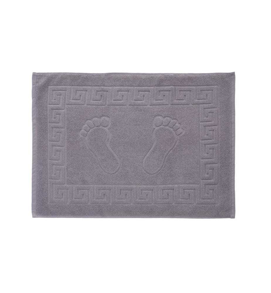 Ensemble de tapis de bain, 2 pièces, gris, 100% COTON