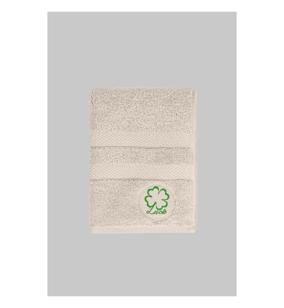 Serviette de toilette, Beige, 100% COTON
