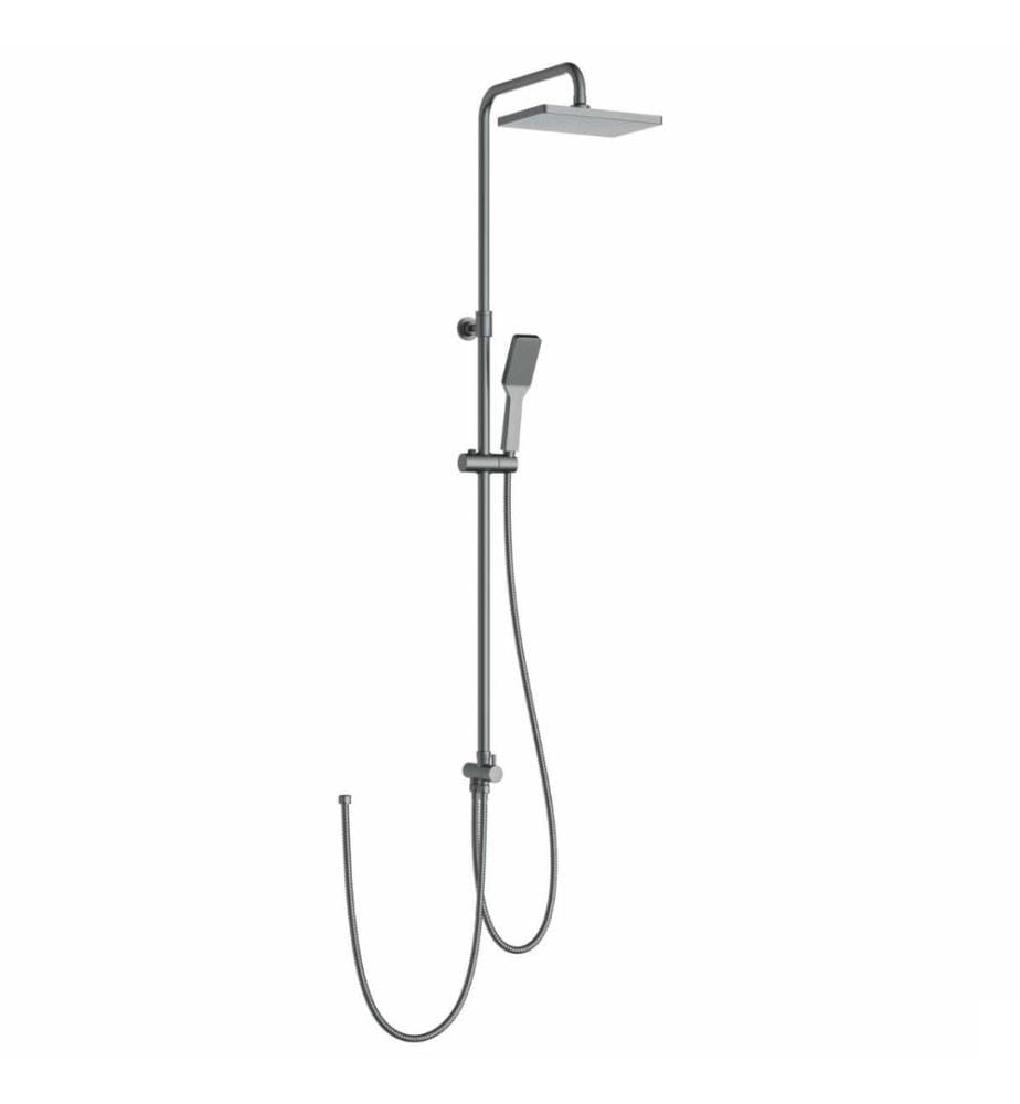 Ensemble de robinetterie de douche, 100 % chromé, gris