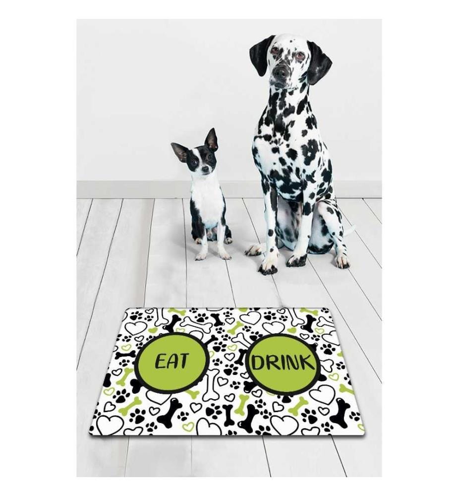Tapis pour litière de chat, multicolore, PVC, dessous antidérapant