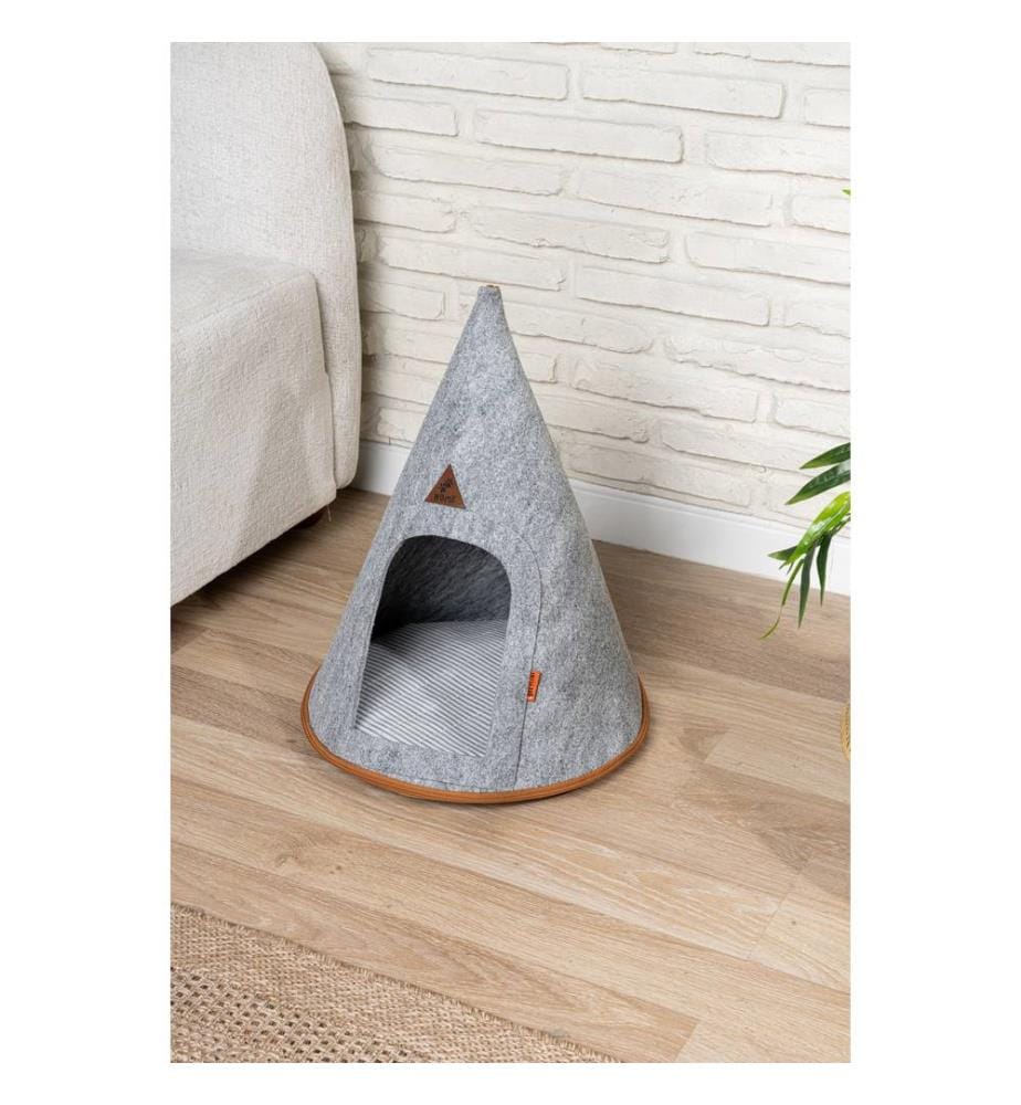 Lit pour chat en feutre, gris, 100 % FEUTRE