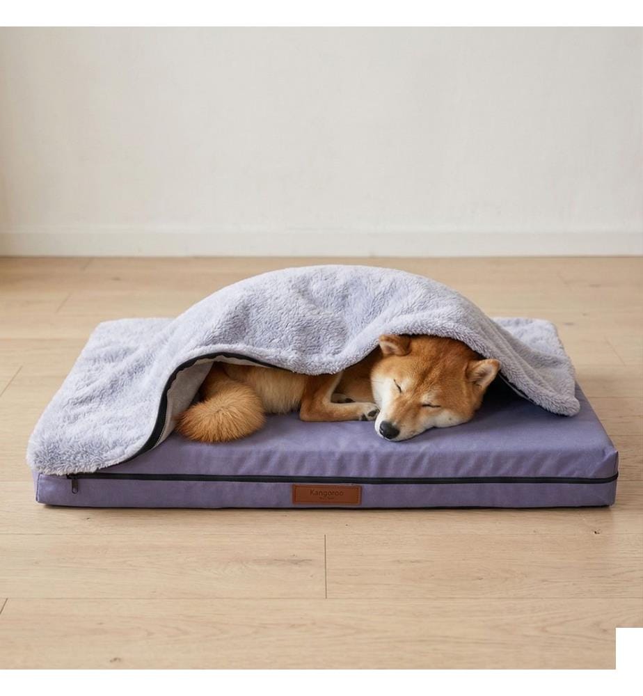 Panier pour animaux, 100 % polyester, gris