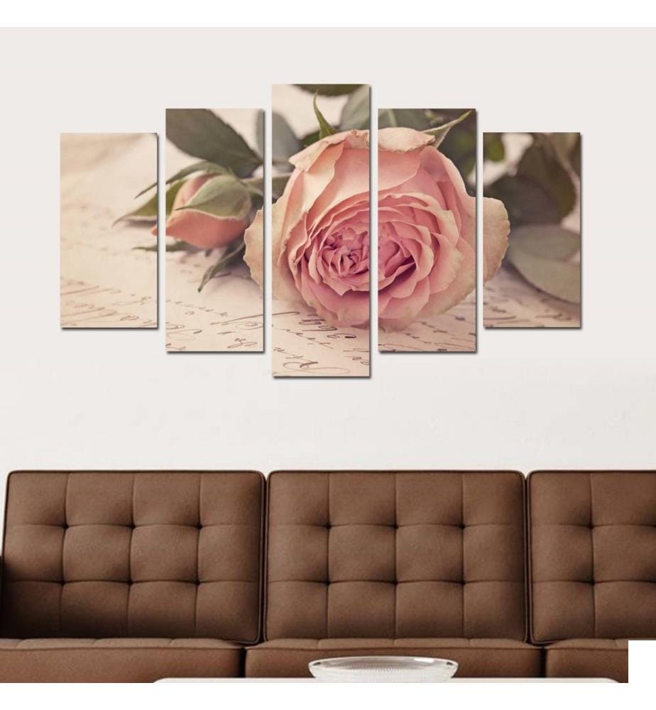 Peinture décorative en MDF, 5 pièces, multicolore, 100% MDF