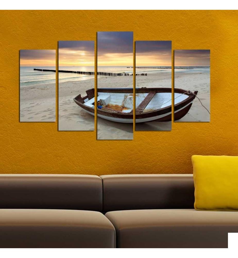 Peinture décorative en MDF, 5 pièces, multicolore, 100% MDF