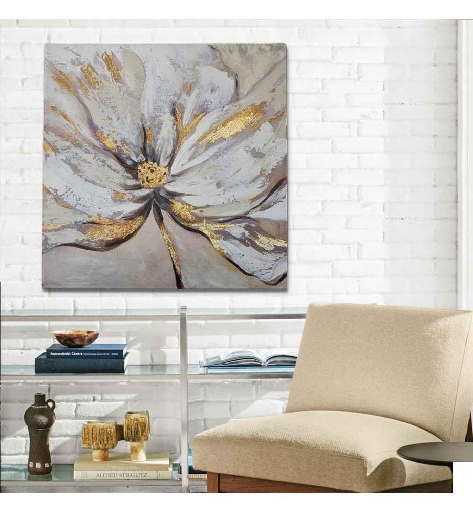 Peinture à l'huile décorative, Multicolore, 100% toile, cadre en bois