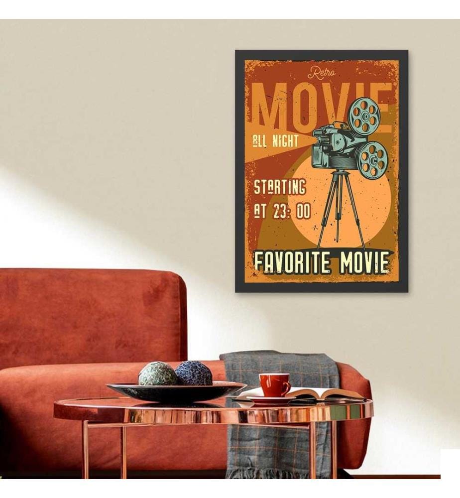 Peinture décorative encadrée en MDF, multicolore, 100% MDF, cadre en polystyrène