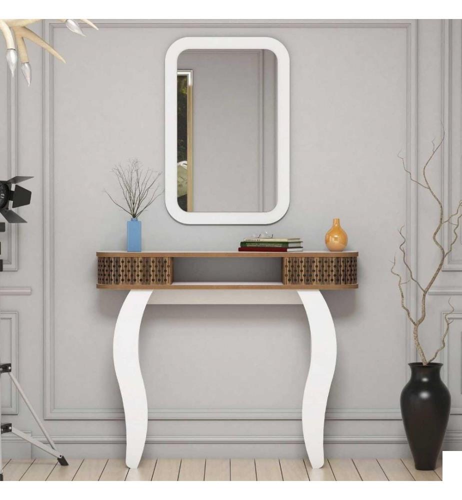 Buffet, blanc, panneau de particules mélaminé