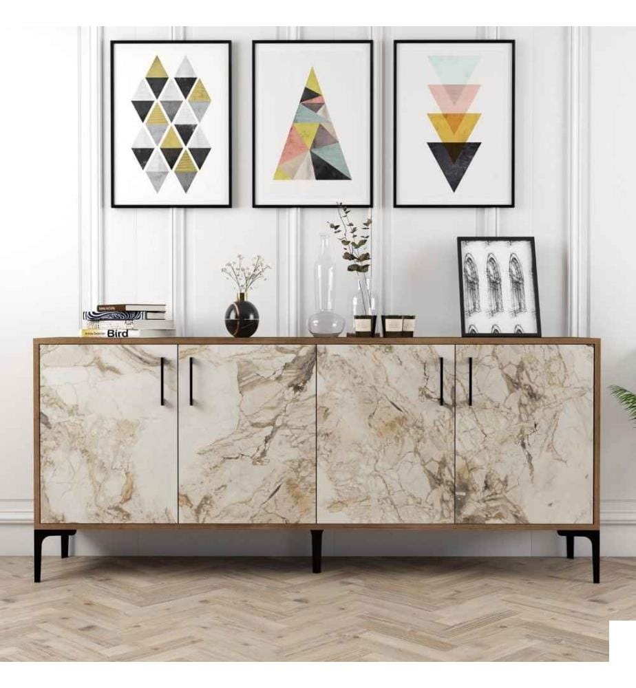 Console, Noyer blanc, Panneau de particules mélaminé