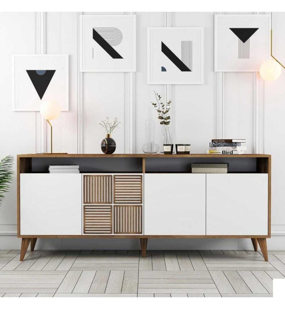 Console, Noyer blanc, Panneau de particules mélaminé