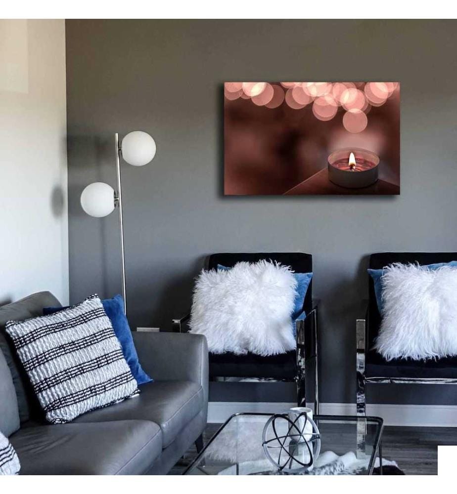 Peinture décorative sur toile, multicolore, toile 100% daim, cadre en bois