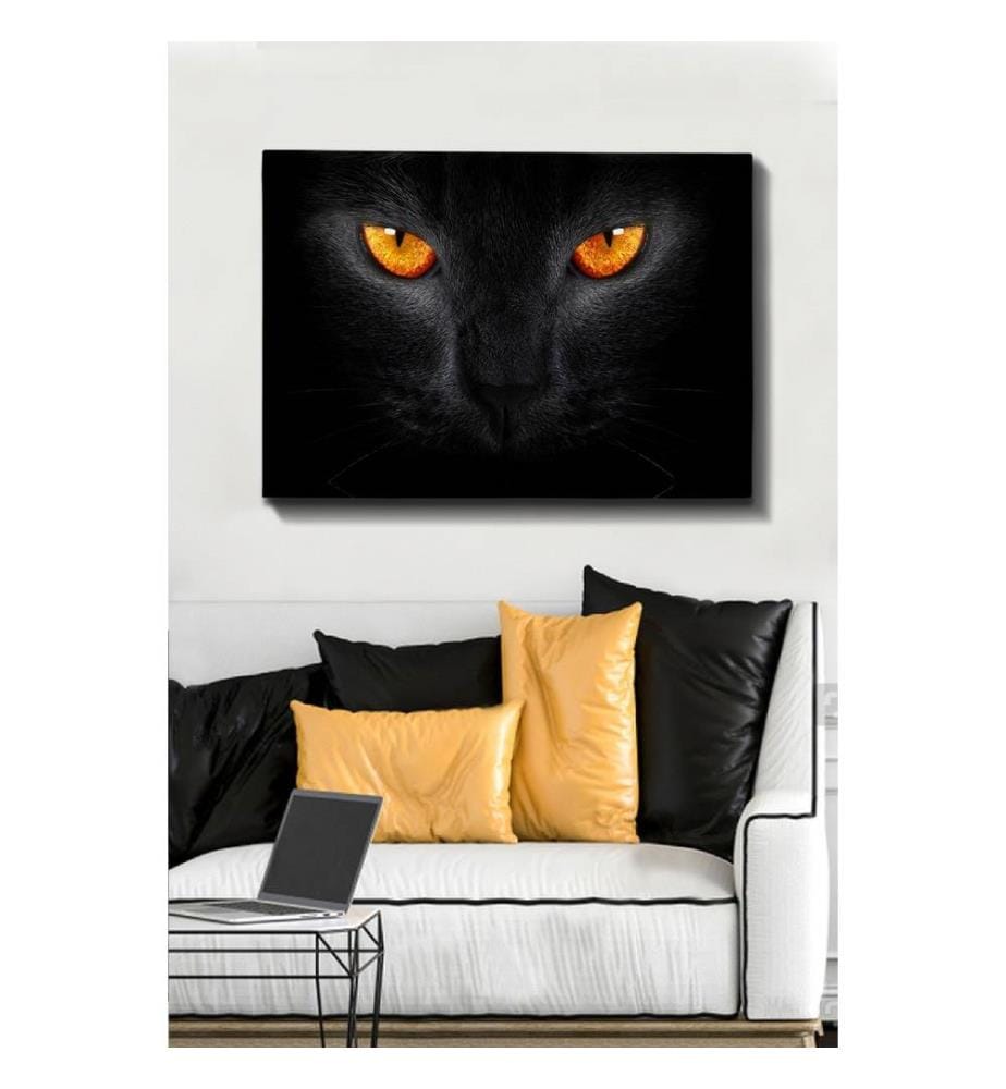 Peinture décorative sur toile, Multicolore, 100% toile, cadre en bois