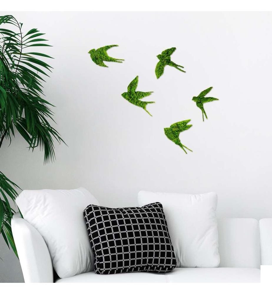 Accessoire mural décoratif en métal, vert, 100% MDF - Moss