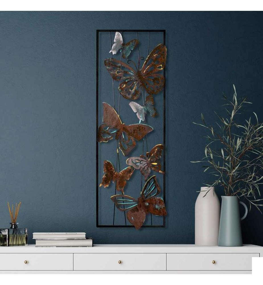 Accessoire mural décoratif en métal, multicolore, 100% métal