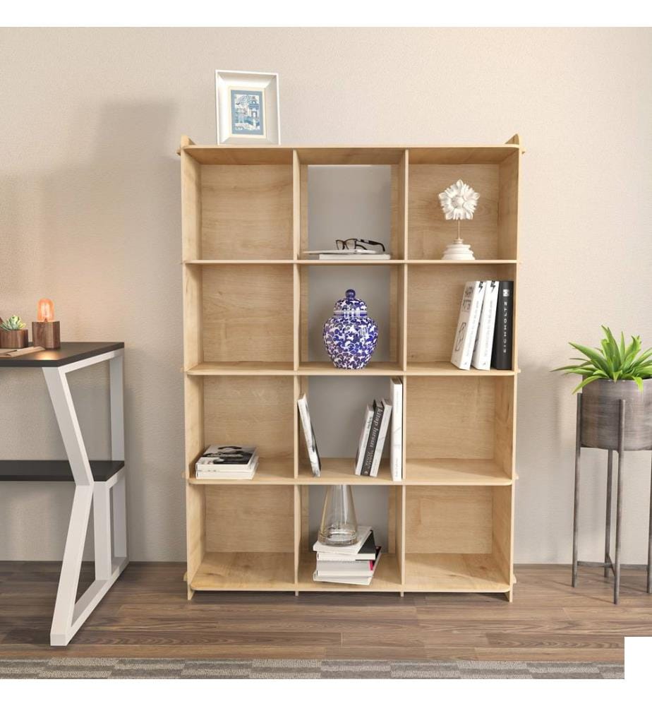 Bibliothèque, Chêne, Panneau de particules mélaminé