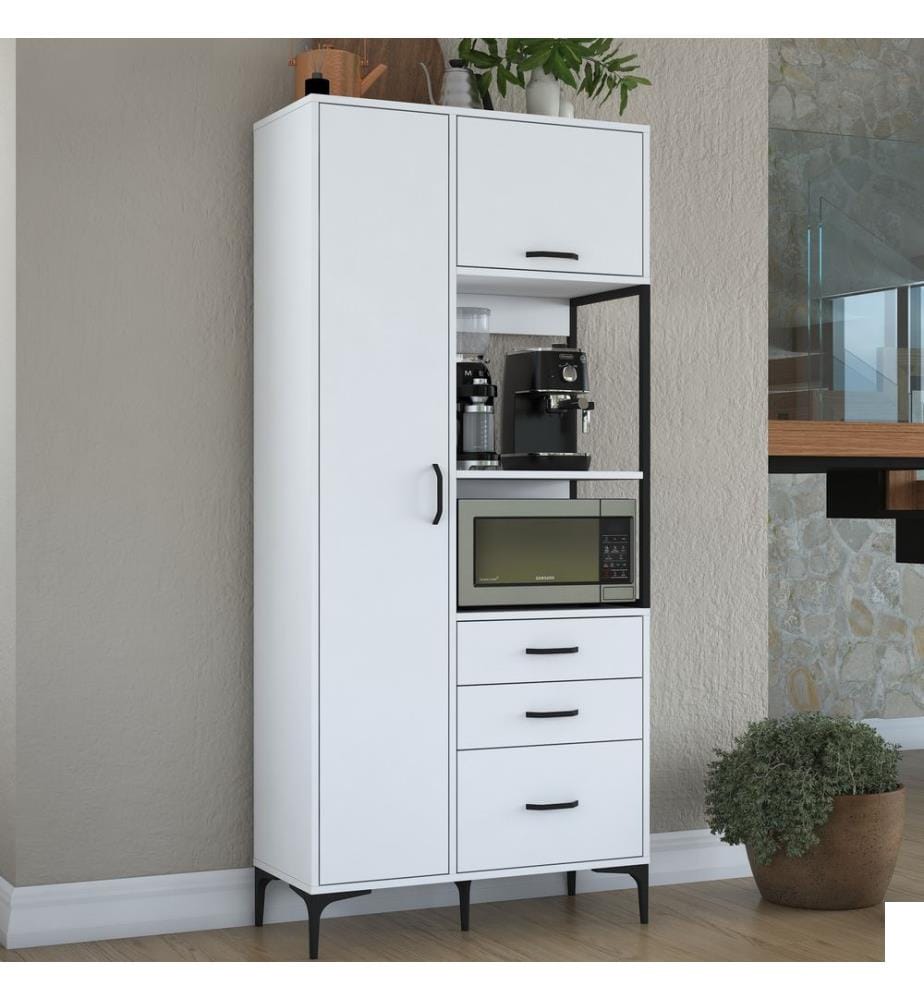 Cabinet polyvalent, blanc, mélaminé E1 Quality Chipboard