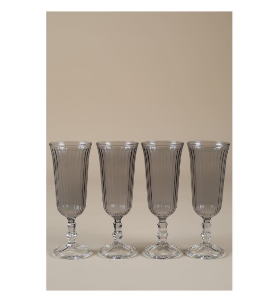 Set de verres à vin, 4 pièces, Fume, 100% VERRE