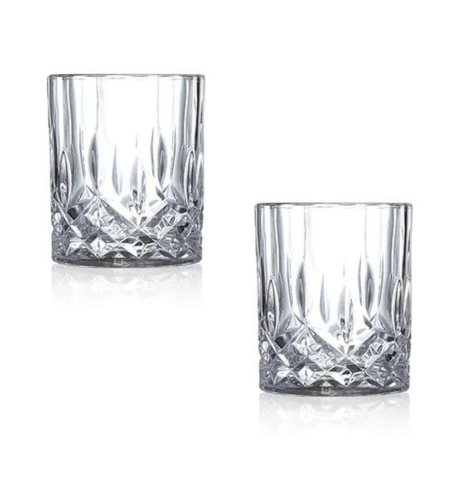 Set de verres à whisky, 2 pièces, transparent, 100% VERRE