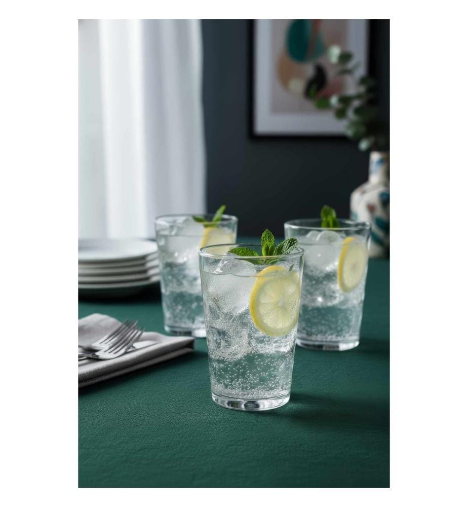 Set de verres, 6 pièces, transparent, 100% VERRE