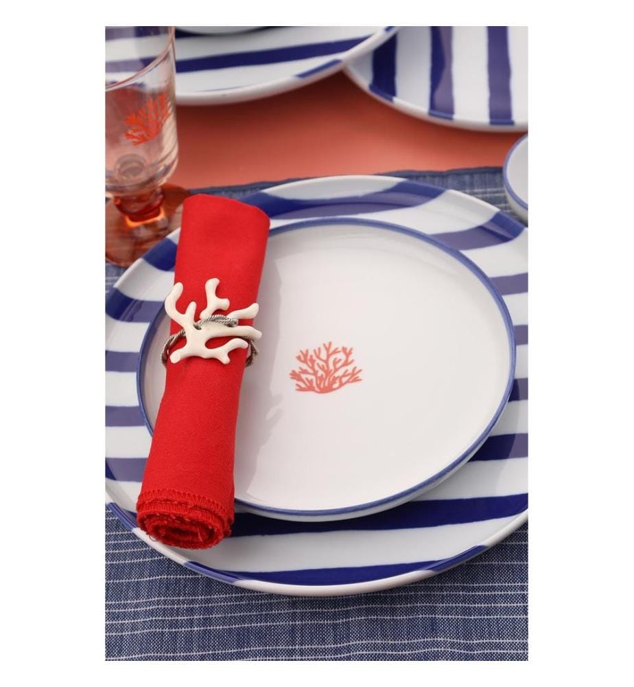 Service à gâteaux, 4 pièces, Multicolore, 100% PORCELAINE