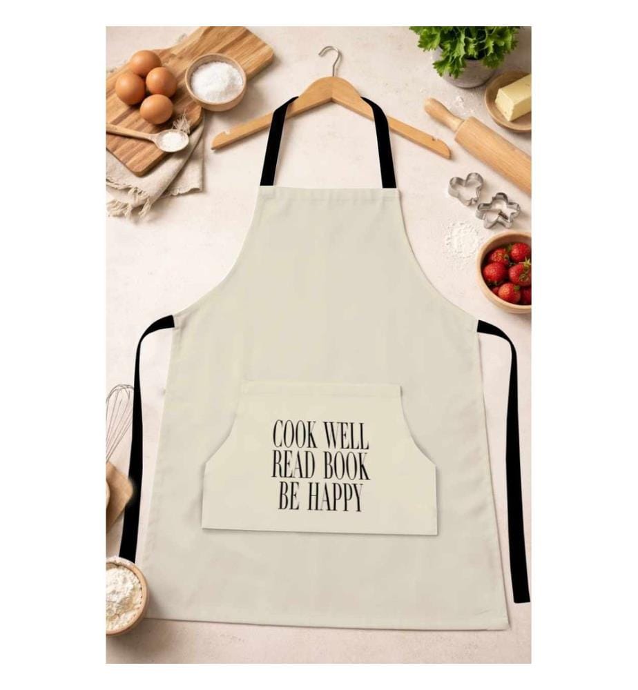Tablier de cuisine, 100 % coton, multicolore