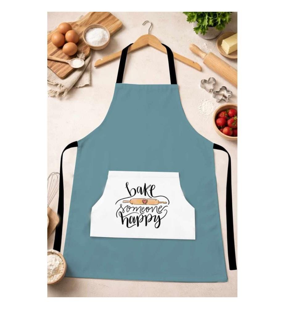 Tablier de cuisine, 100 % coton, multicolore