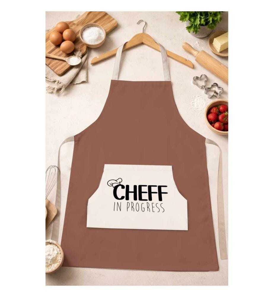Tablier de cuisine, 100 % coton, multicolore