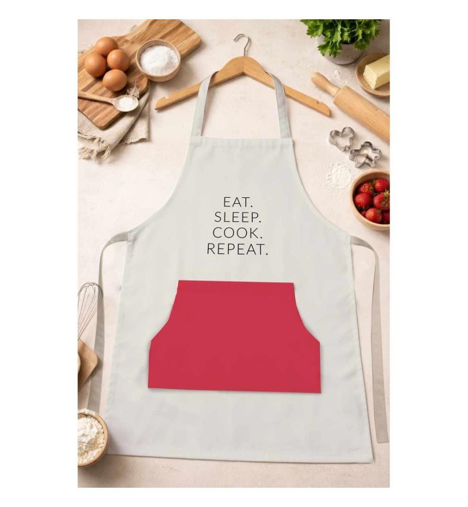 Tablier de cuisine, 100 % coton, multicolore