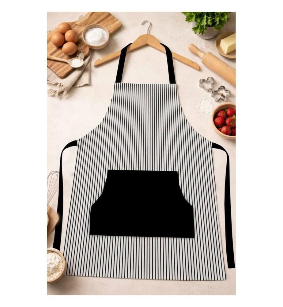 Tablier de cuisine, 100 % coton, multicolore