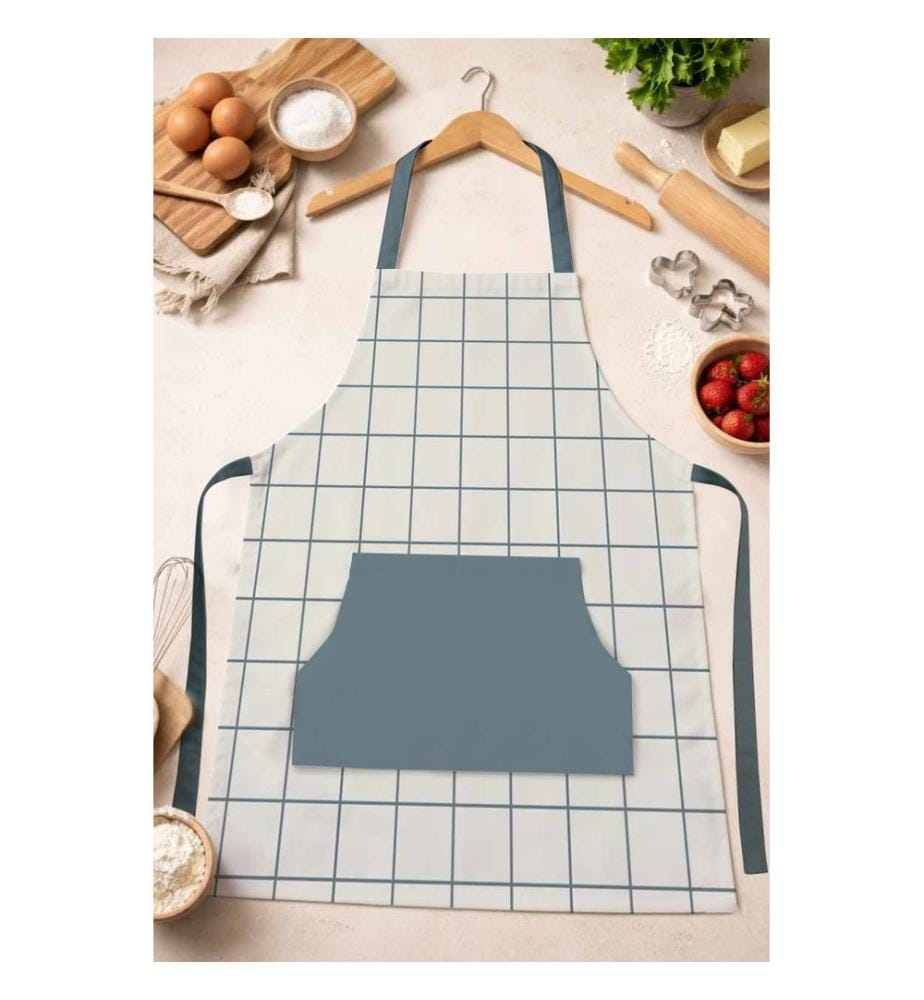 Tablier de cuisine, 100 % coton, multicolore