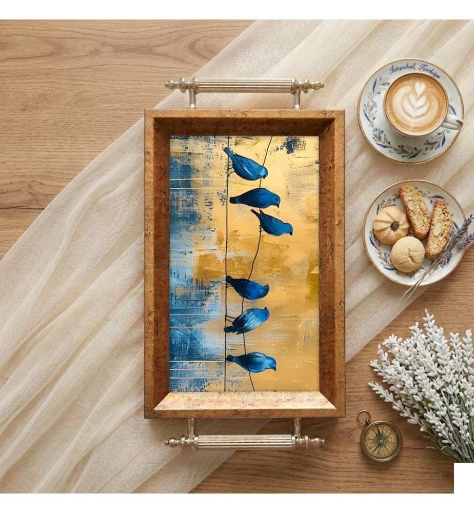 Plateau, 100 % verre trempé, multicolore