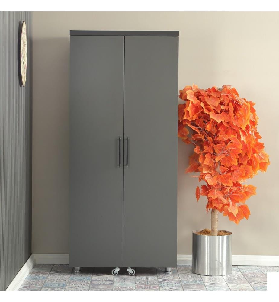 Armoire multifonction, anthracite, 100 % CHIPBOARD