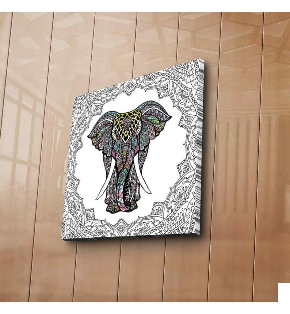Toile décorative à peindre, Multicolore, Toile en daim