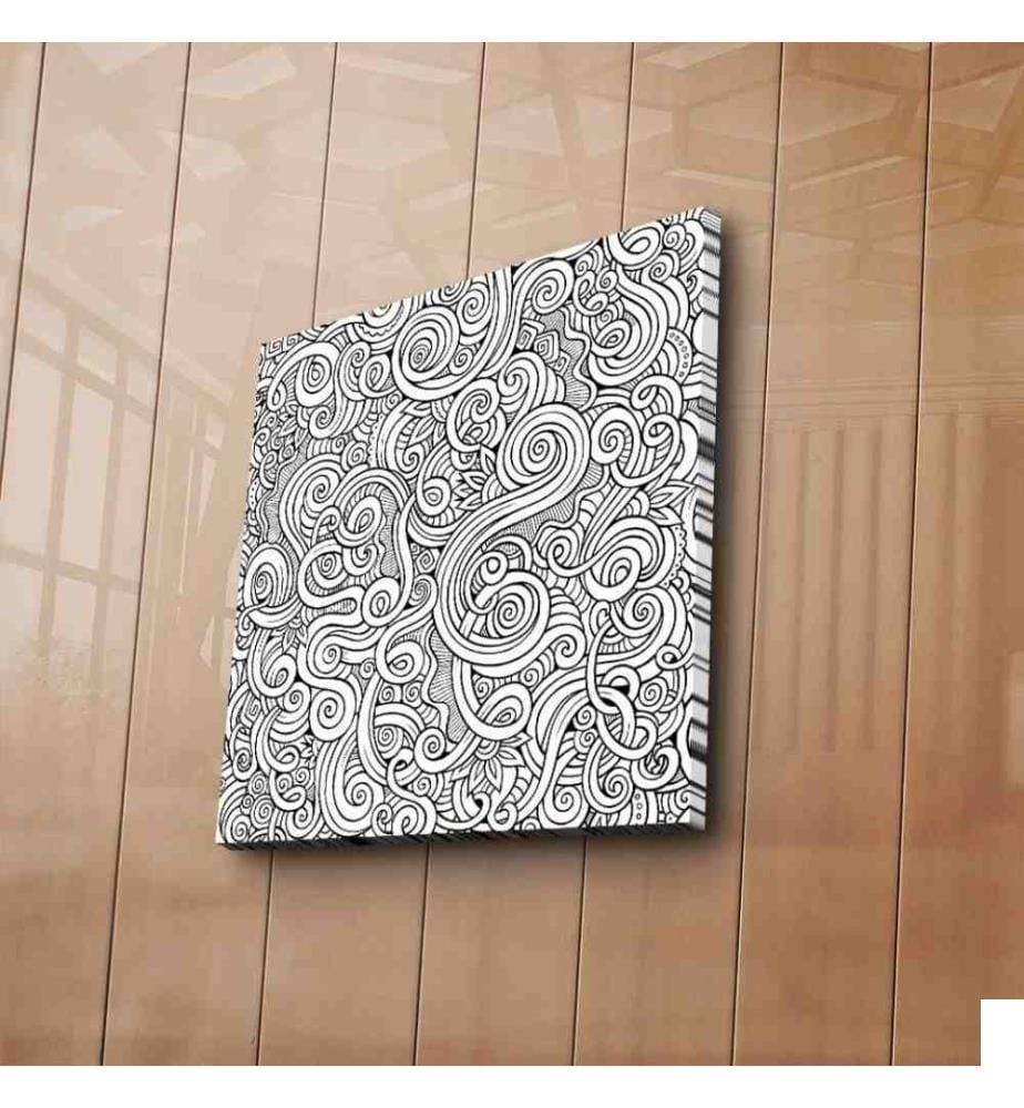 Toile décorative à peindre, Multicolore, Toile en daim