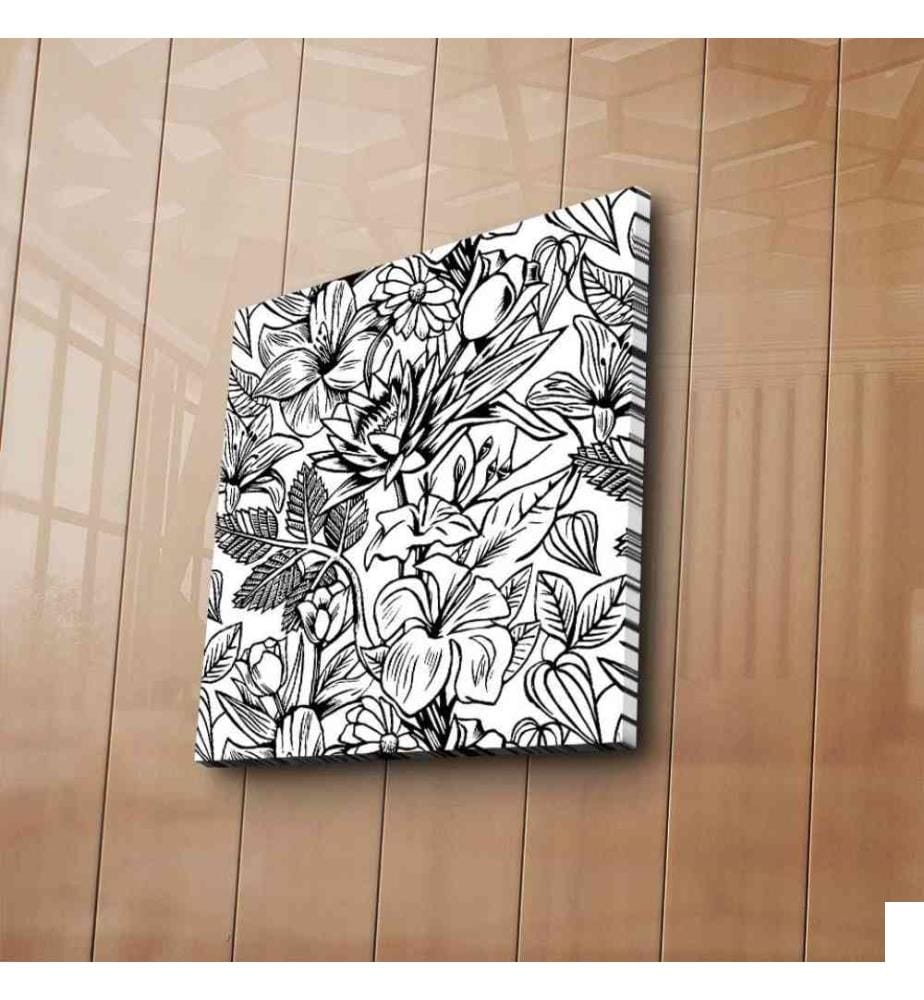 Toile décorative à peindre, Multicolore, Toile en daim