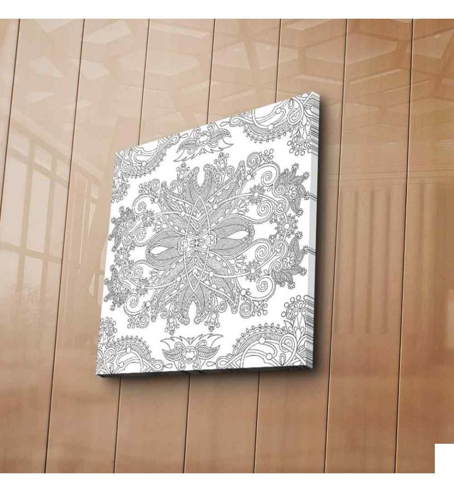 Toile décorative à peindre, Multicolore, Toile en daim