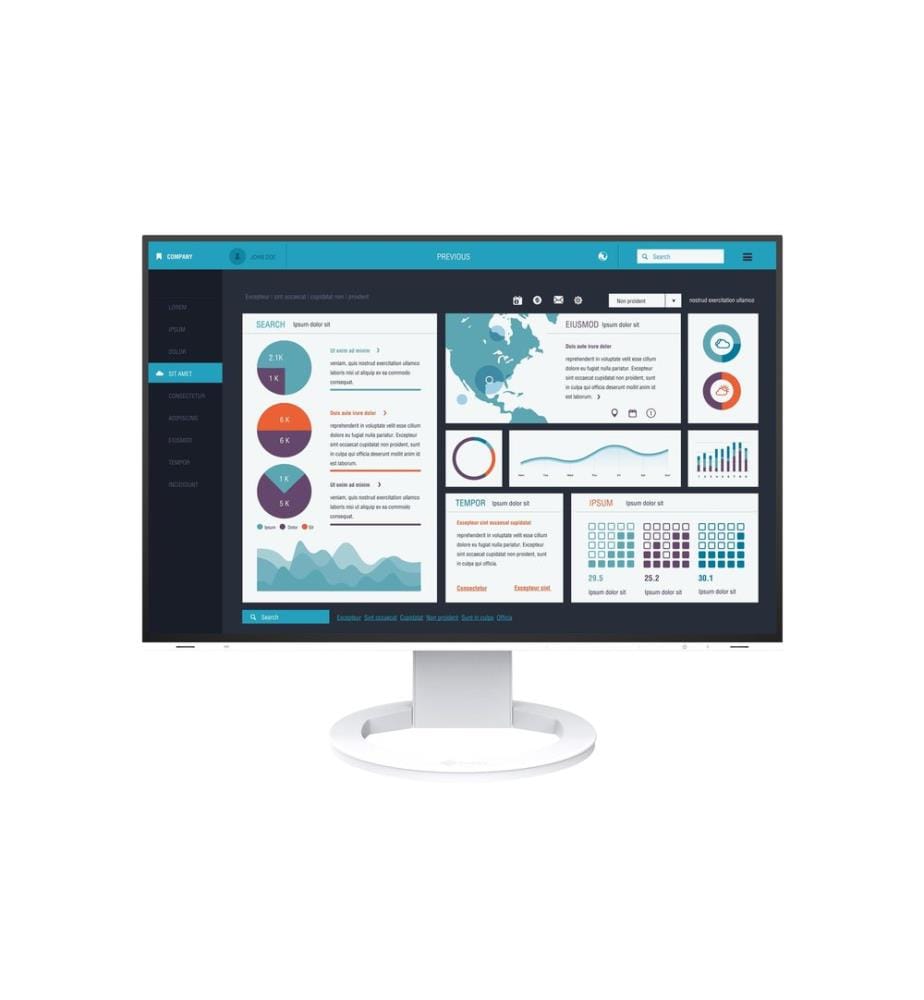 EIZO - Moniteur EV2495 Swiss Edition Blanc