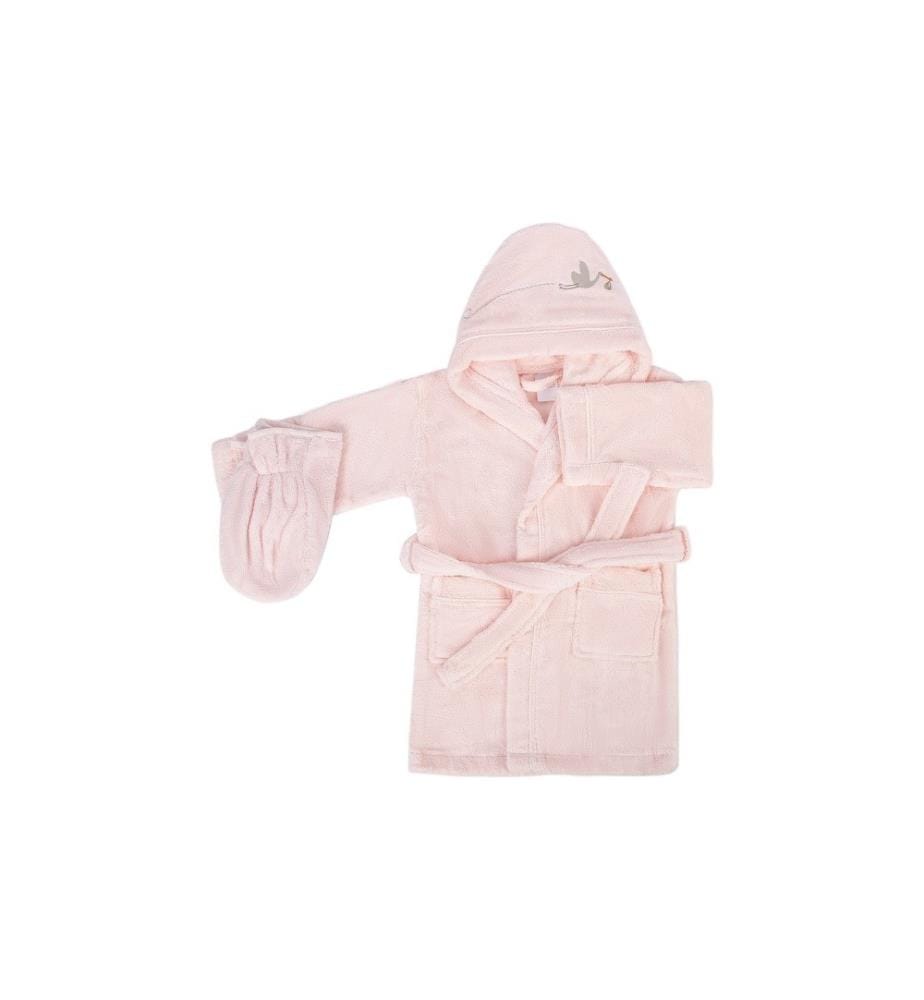 Peignoir pour enfant, rose, 100% coton