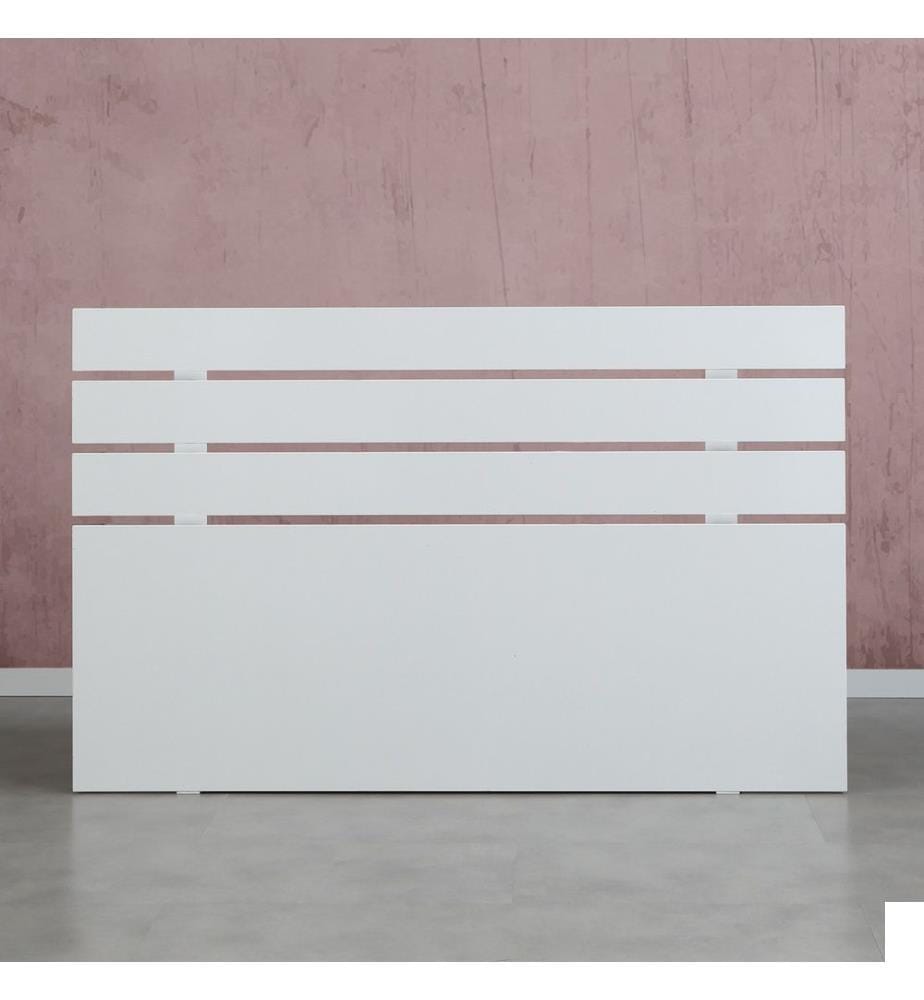 Tête de lit, blanc, panneau de particules mélaminé