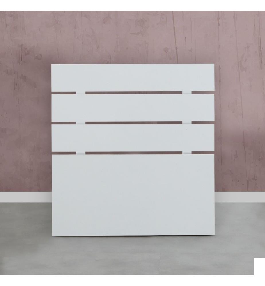 Tête de lit, blanc, panneau de particules mélaminé